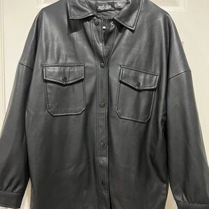 Women's Black Leather Jacket